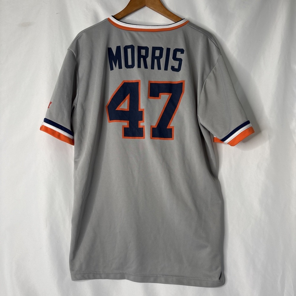 Detroit Tigers 2XL Short Sleeves Shirt Jack Morris Number 47 Retirement JERSEY